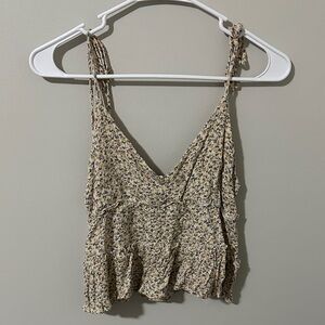 Floral Print Sleeveless Top